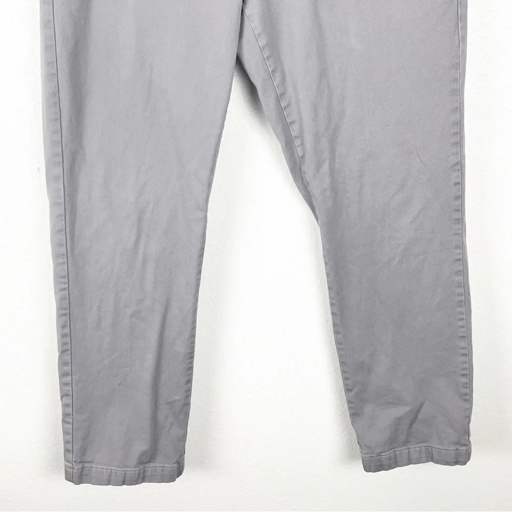 J. CREW Mercantile Flex Light Gray Fleece Lined Pants, Size 33 x 30